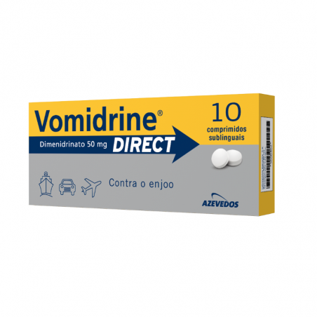 Vomidrine Direct 50mg 10 tabletas sublinguales