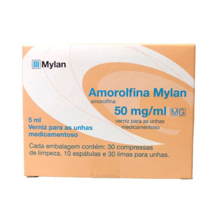 Amorolfina Mylan 50mg/ml Verniz para as Unhas Medicamentoso 5ml