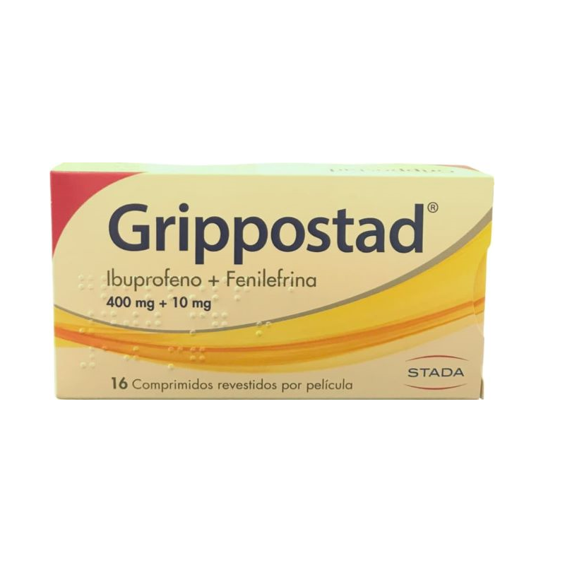 Grippostad 400mg+10mg 16 comprimés
