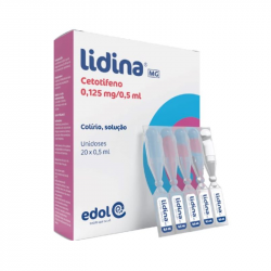 Lidina 0,125 mg/0,5ml Colírio 20x0,5ml
