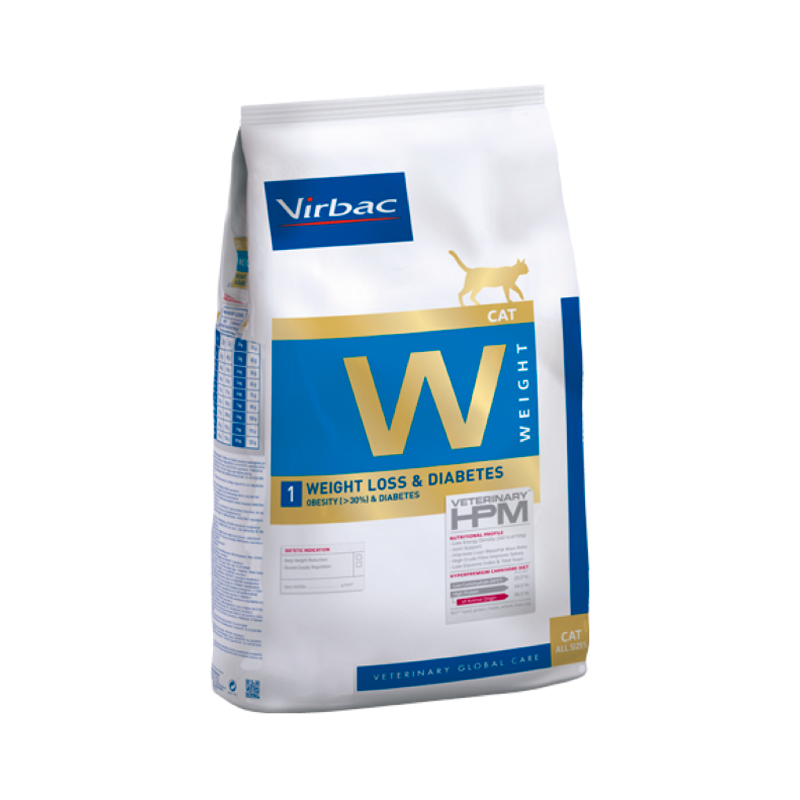 Virbac Veterinary HPM W1 Cat Pérdida de peso y diabetes 1,5 kg