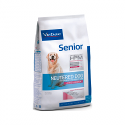 Virbac Veterinary HPM Senior Neutered Dog, grande y mediano, 12 kg