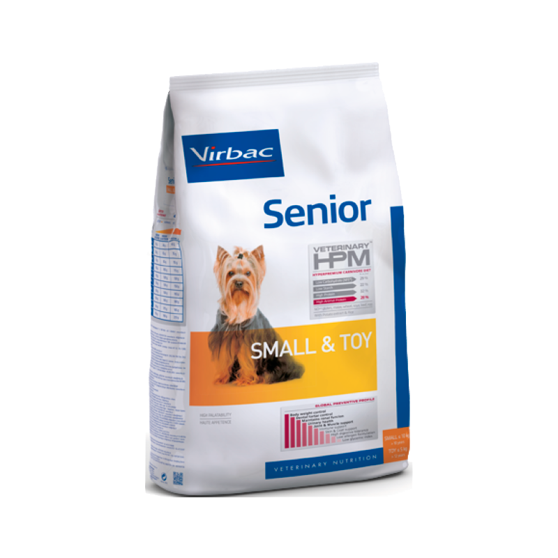Virbac Veterinary HPM Senior Chien Petit & Jouet 7kg