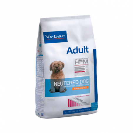 Virbac Veterinary HPM Adulto Castrado Perro Pequeño y Juguete 7 kg