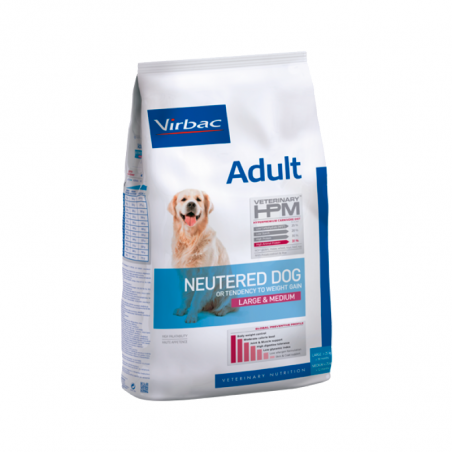 Virbac Veterinary HPM Adult Neutered Dog Large & Medium 12kg
