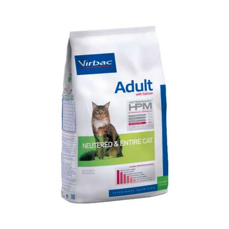 Virbac Veterinary HPM Adult Neutered & Entire Cat Salmão 7kg
