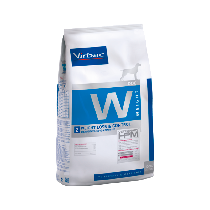 Virbac Veterinary HPM W2 Perdida y control de peso para perros 12 kg