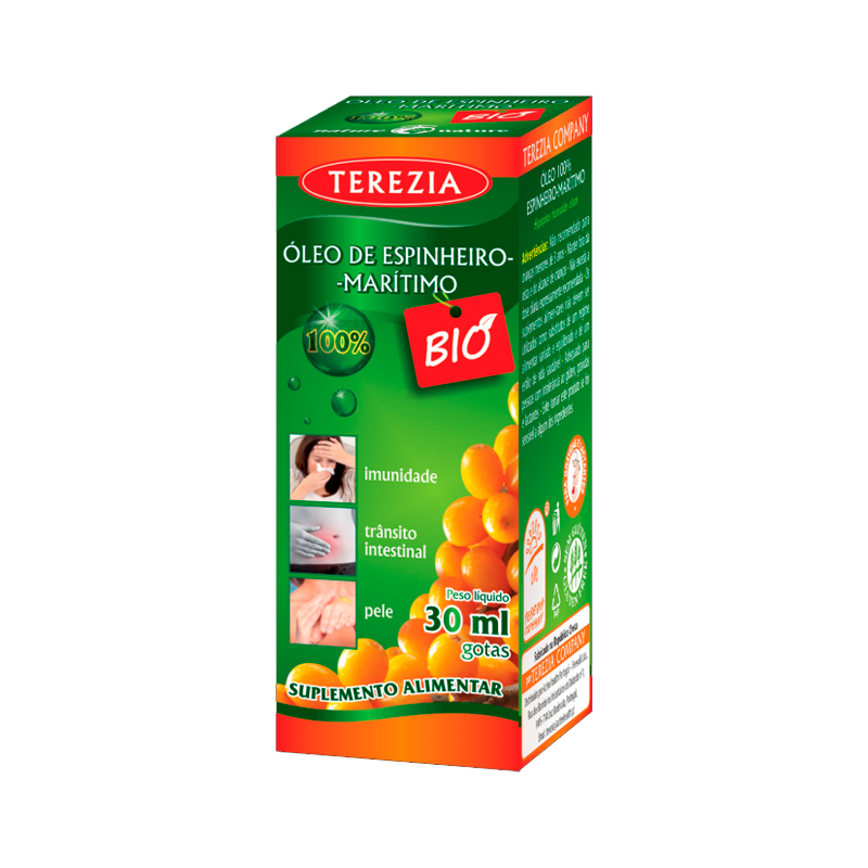Gotas biológicas de aceite de espino cerval de mar Terezia