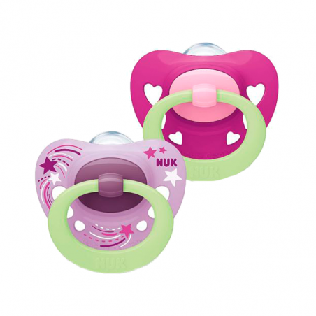 Nuk Signature Night Sucette 6-18m 2 unités