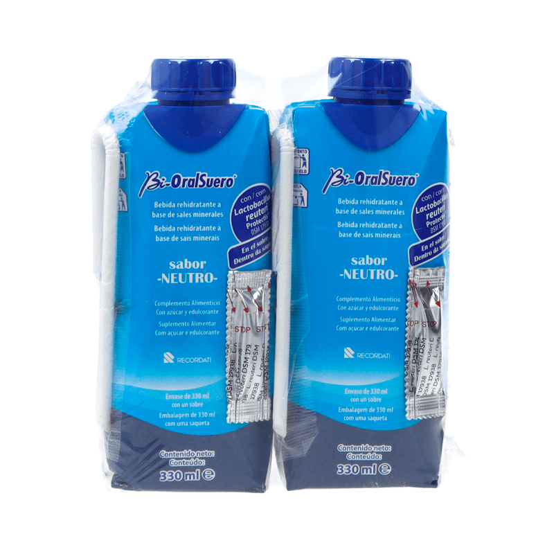 Bi-OralSuero Solução Oral Neutro 330ml x2 unidades