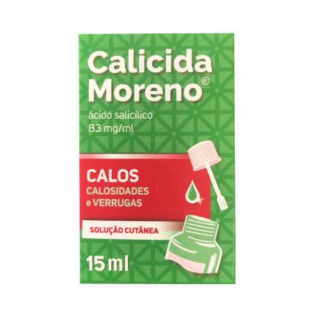 Calicida Moreno 83mg / ml Solución para la piel 15ml