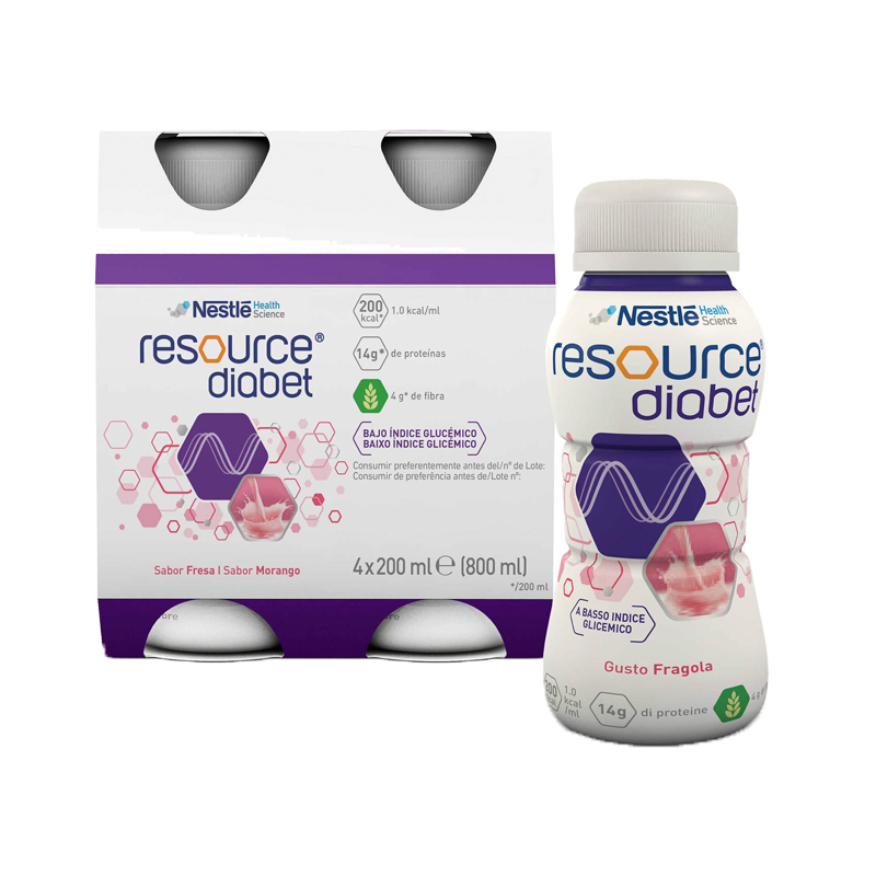 Resource Diabet Fraise 4x200ml