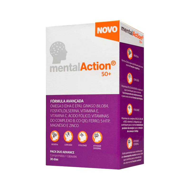MentalAction 50+ 30 capsules + 30 comprimés