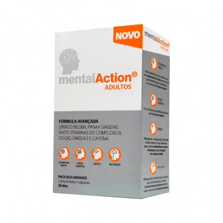 MentalAction Adultes 30 gélules + 30 comprimés MentalAction Adultes 30 gélules + 30 comprimés