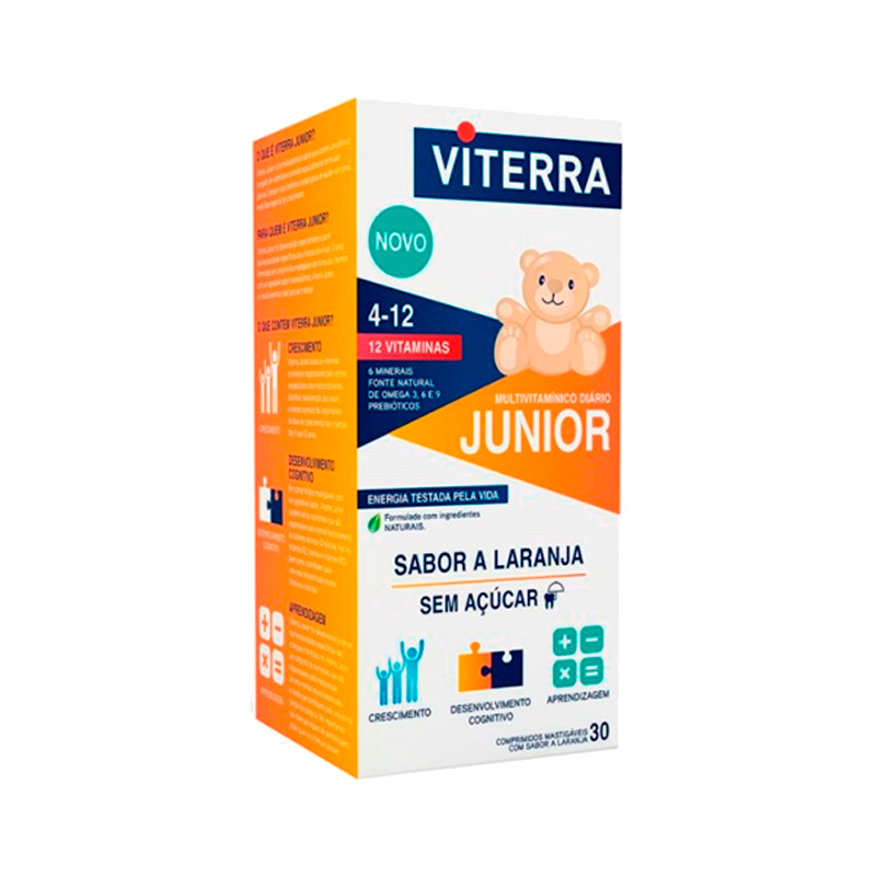 Viterra Júnior 30comprimidos Mastigáveis