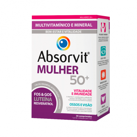 Absorvit 50+ Woman 30 comprimidos Absorvit 50+ Woman 30 comprimidos