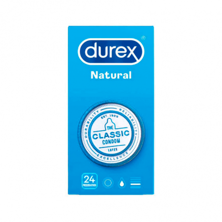 Durex Natural Plus Condoms 24 units