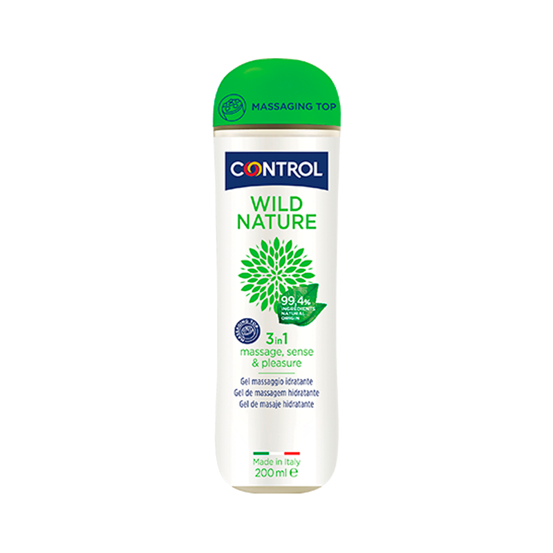 Gel de Masaje Control Wild Nature 3en1 200ml