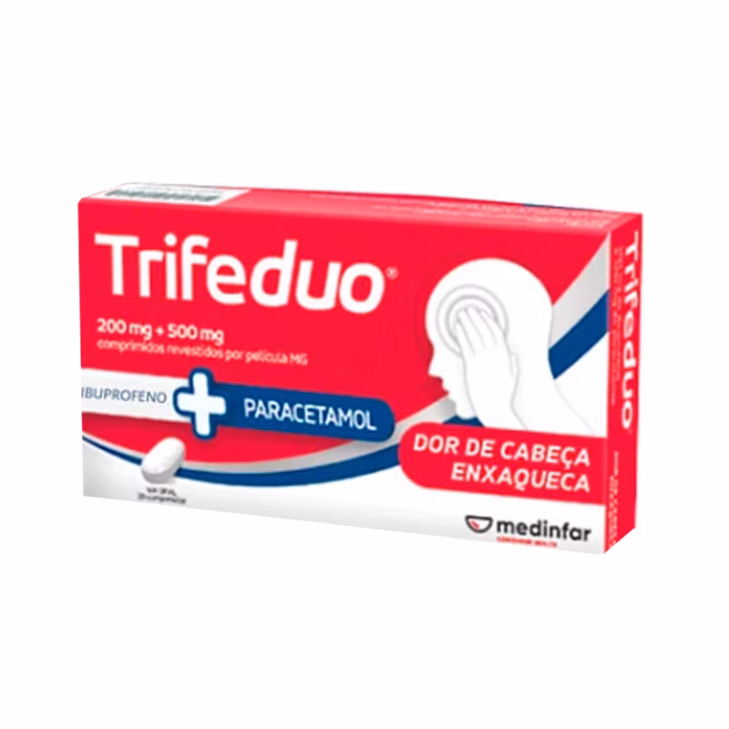 Trifeduo 200mg + 500mg Blister 20 unidades Comprimidos Revestidos