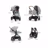 Kinderkraft B-Tour Carrinho de Passeio Trio Cinzento