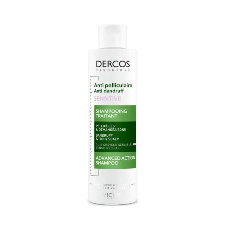 Dercos Technique Champú Anticaspa Cuero Cabelludo Sensible 200ml