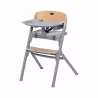 Kinderkraft Livy Cadeira Cinzento/Madeira + Calmee Espreguiçadeira Cinzento