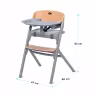 Kinderkraft Livy Chair Gray/Wood + Calmee Lounge Chair Gray
