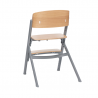 Kinderkraft Chaise de salle à manger en bois Livy + chaise longue Calmee grise Kinderkraft Chaise de salle à manger en bois Livy + chaise longue Calmee grise
