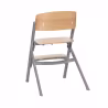 Kinderkraft Livy Cadeira Cinzento/Madeira + Calmee Espreguiçadeira Cinzento