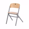 Kinderkraft Livy Chair Gray/Wood + Calmee Lounge Chair Gray