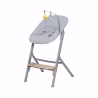Kinderkraft Livy Cadeira Cinzento/Madeira + Calmee Espreguiçadeira Cinzento