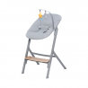 Kinderkraft Livy Chair Gray/Wood + Calmee Lounge Chair Gray