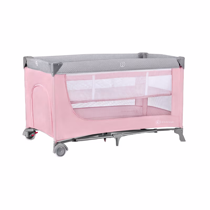 Kinderkraft Leody Cuna de Viaje Rosa