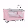 Kinderkraft Leody Travel Crib Pink with Accessories