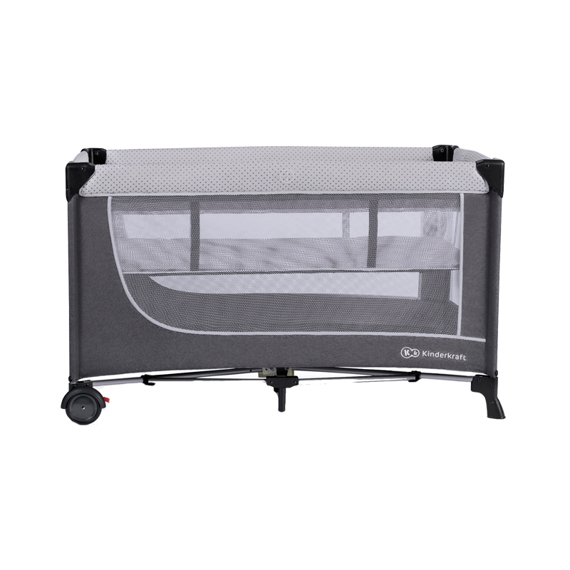 Kinderkraft Leody Cuna de Viaje Gris con Accesorios