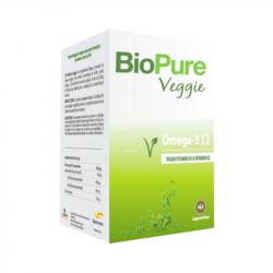 Biopure Veggie Ómega-3 + D3 + K2 30 cápsulas