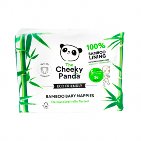 The Cheeky Panda Diaper T5 12-17kg 36 pcs