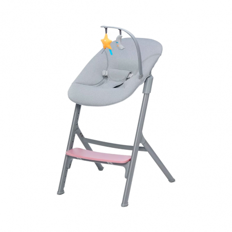 Chaise de salle à manger Kinderkraft Livy Wood + chaise longue rose Calmee Chaise de salle à manger Kinderkraft Livy Wood + chaise longue rose Calmee