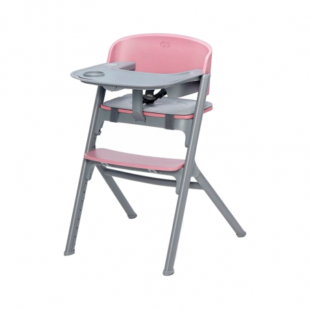 Chaise de salle à manger Kinderkraft Livy Wood + chaise longue rose Calmee