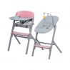 Chaise de salle à manger Kinderkraft Livy Wood + chaise longue rose Calmee Chaise de salle à manger Kinderkraft Livy Wood + chaise longue rose Calmee