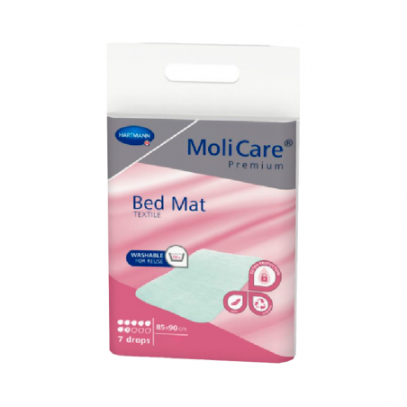 MoliCare Premium Bed Mat Textile 7 Drops 85x90cm 10 units