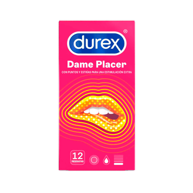 Durex Preservativo Dame Placer 12 unidades