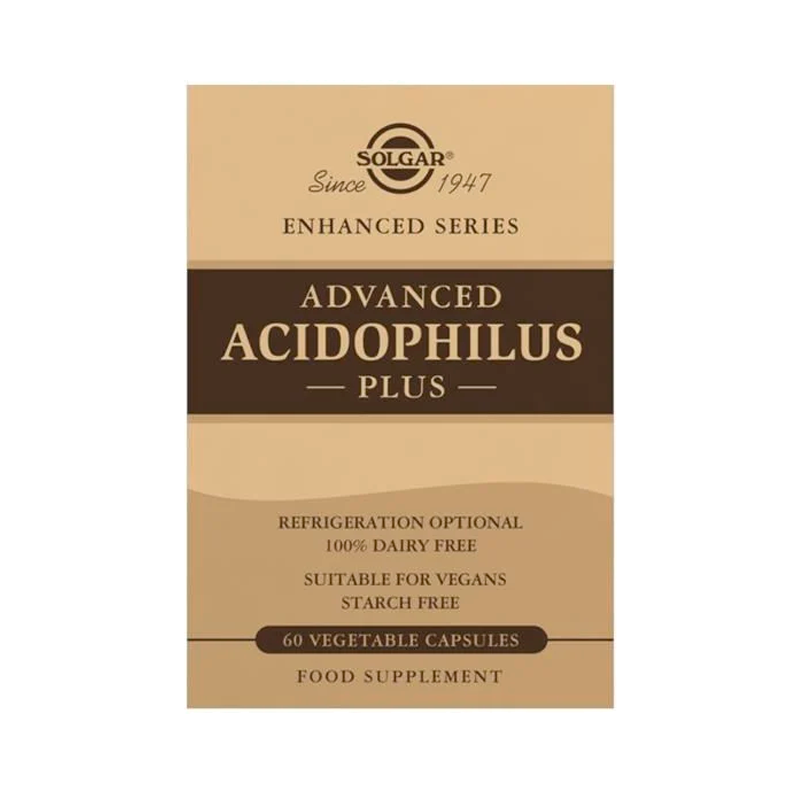 Solgar Advanced Acidophilus Plus 60 cápsulas