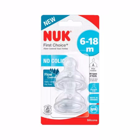NUK Tétine First Choice+ Anti-Coliques Silicone 2 unités