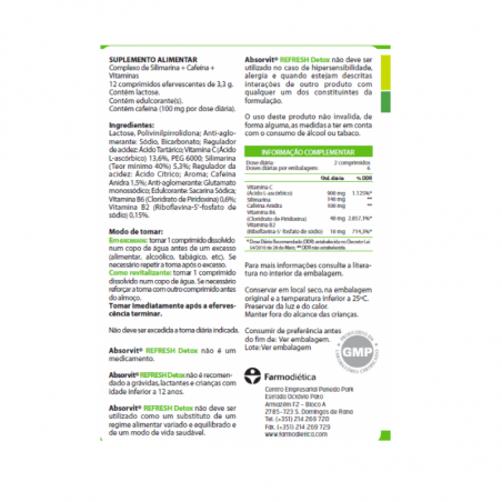 Absorvit Refresh Detox 12 effervescent tablets Absorvit Refresh Detox 12 effervescent tablets