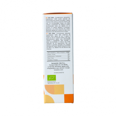 Aceite Esencial Terpenic Bio Naranja Dulce 10ml