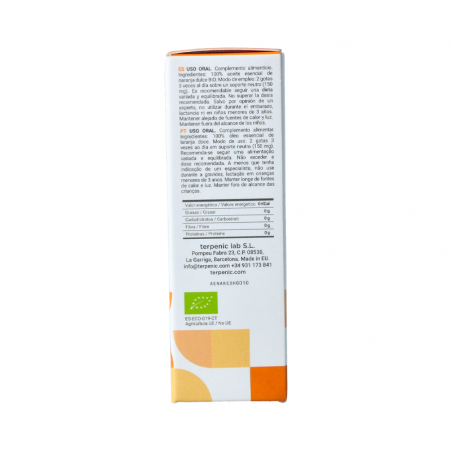 Terpenic Organic Sweet Orange Essential Oil 10ml