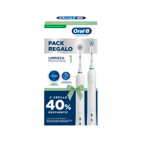 Oral-B Brosse à dents électrique Pro1 2 pcs