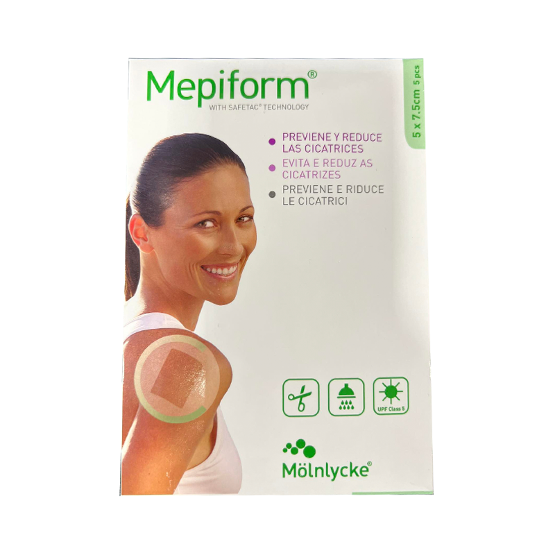 Mepiform Pansements Silicone 5x7,5cm 5 unités