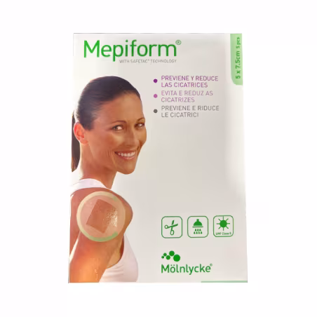 Mepiform Pansements Silicone 5x7,5cm 5 unités